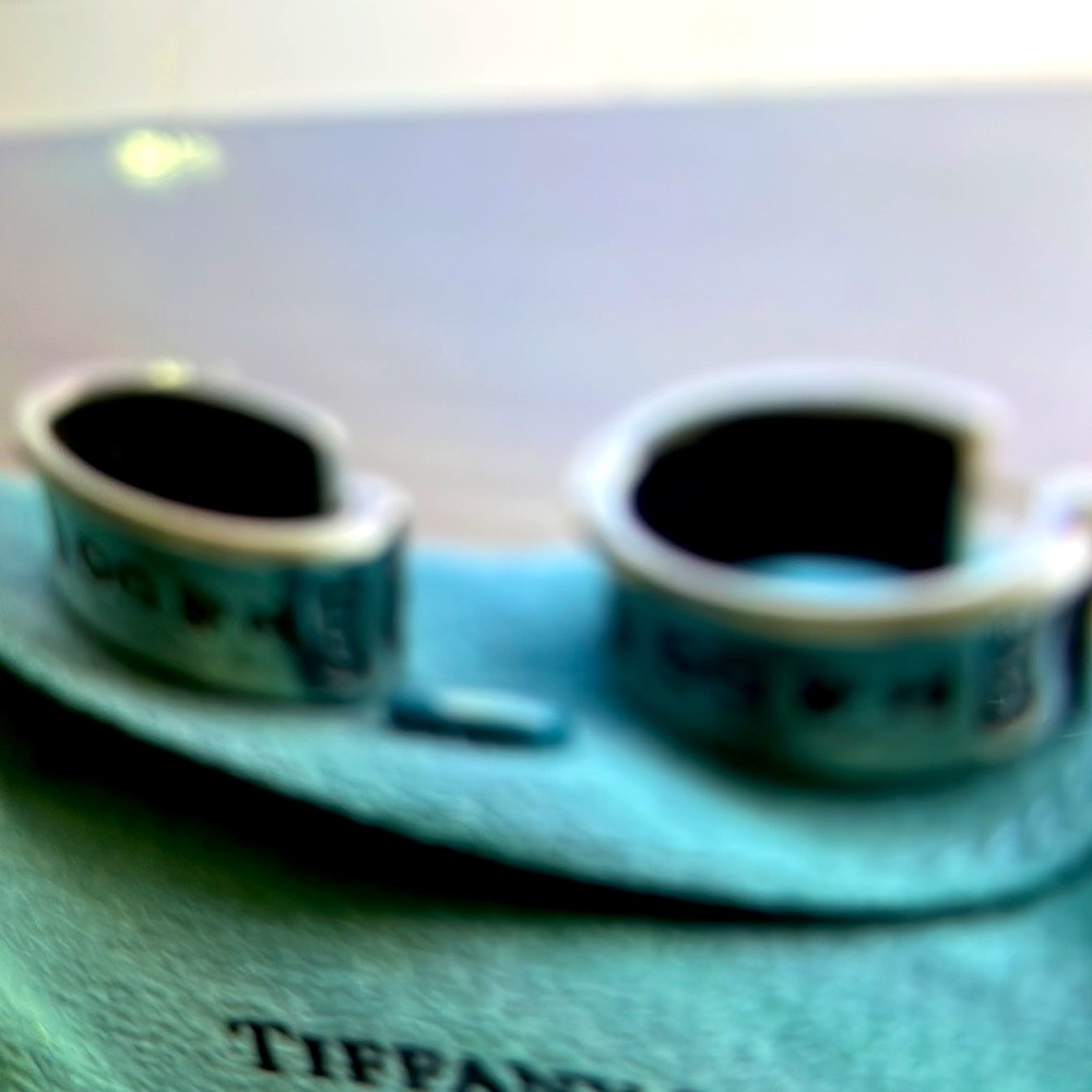 Tiffany & Co. Sterling Silver Hoop Huggie Earrings